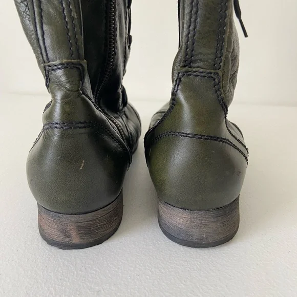 Steve Madden women’s Troopa leather lace up combat boots — size 8 - Picture 3 of 7